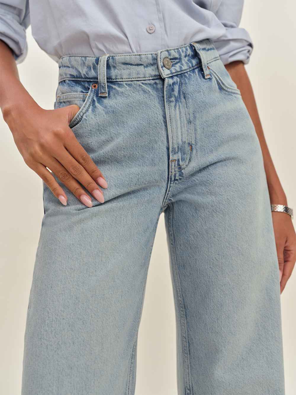 Morley V-waist Baggy Jeans - Burnett