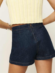 Imogen High Rise Denim Skort - Marion