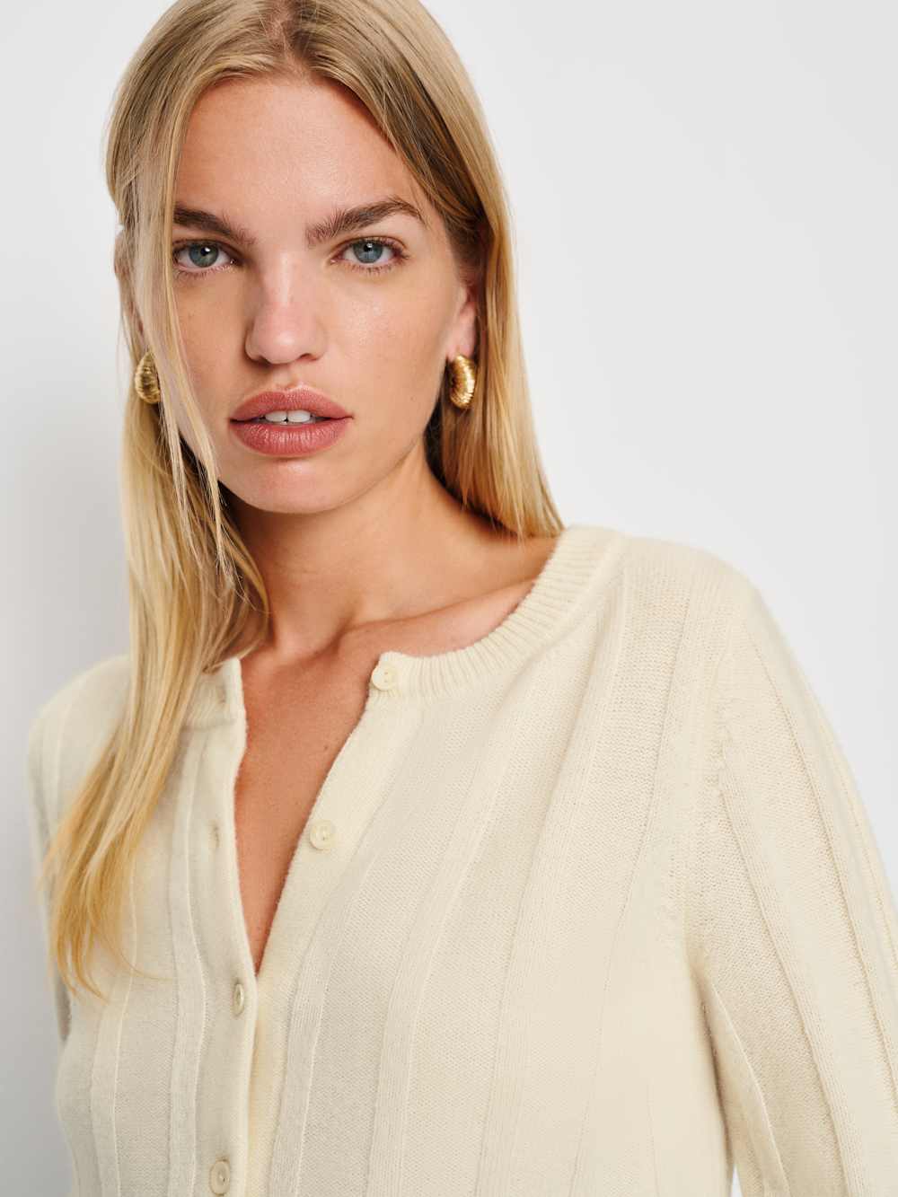 Hannah Crew Cardigan - Lemon Icing
