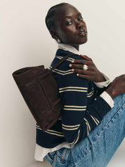 Small Caterina Top Handle - Boss Suede