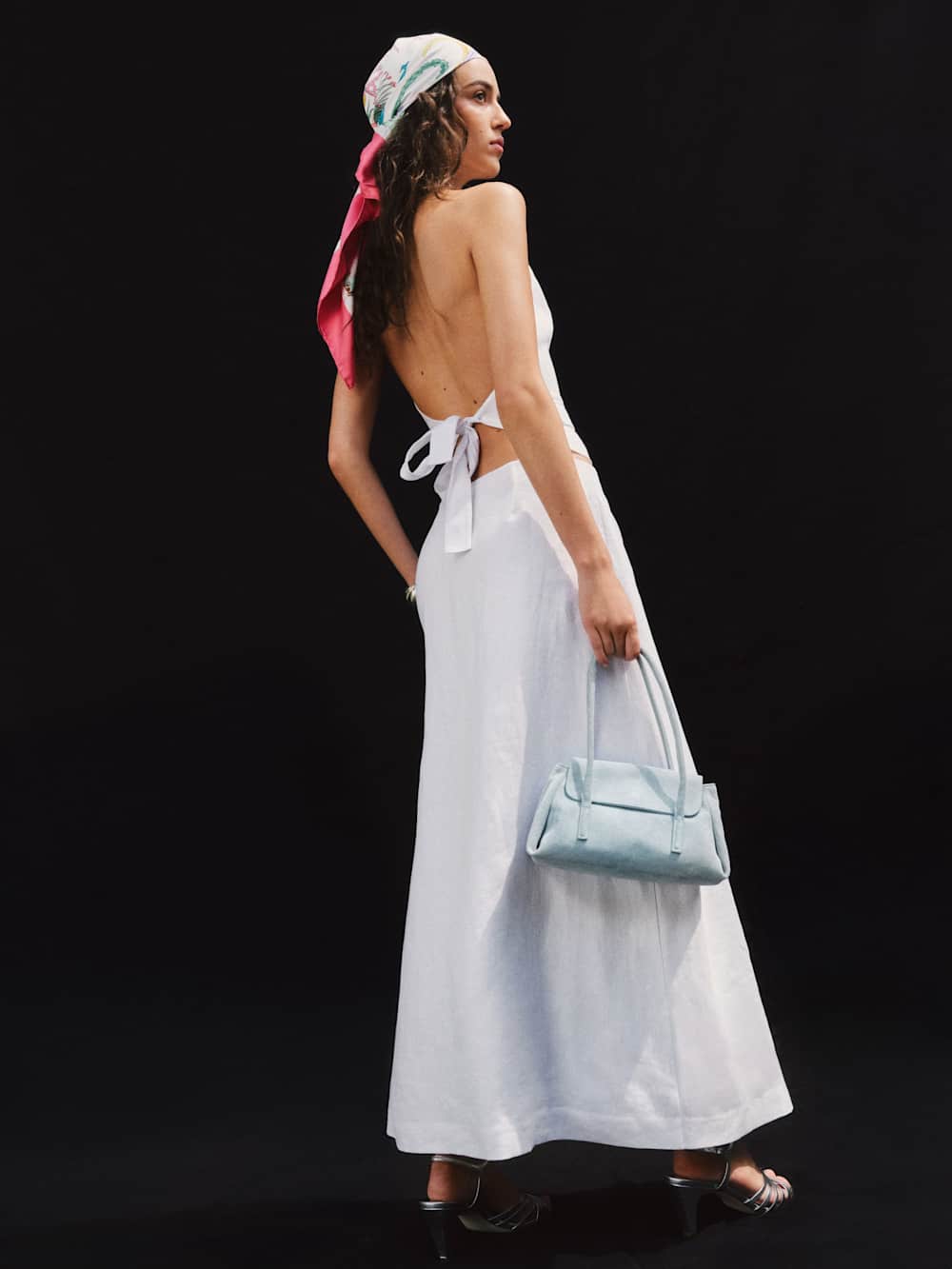 Small Caterina Top Handle - Mist Suede