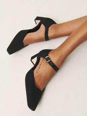 Denise Pump - Black Moire