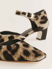 Denise Pump - Leopard Velvet
