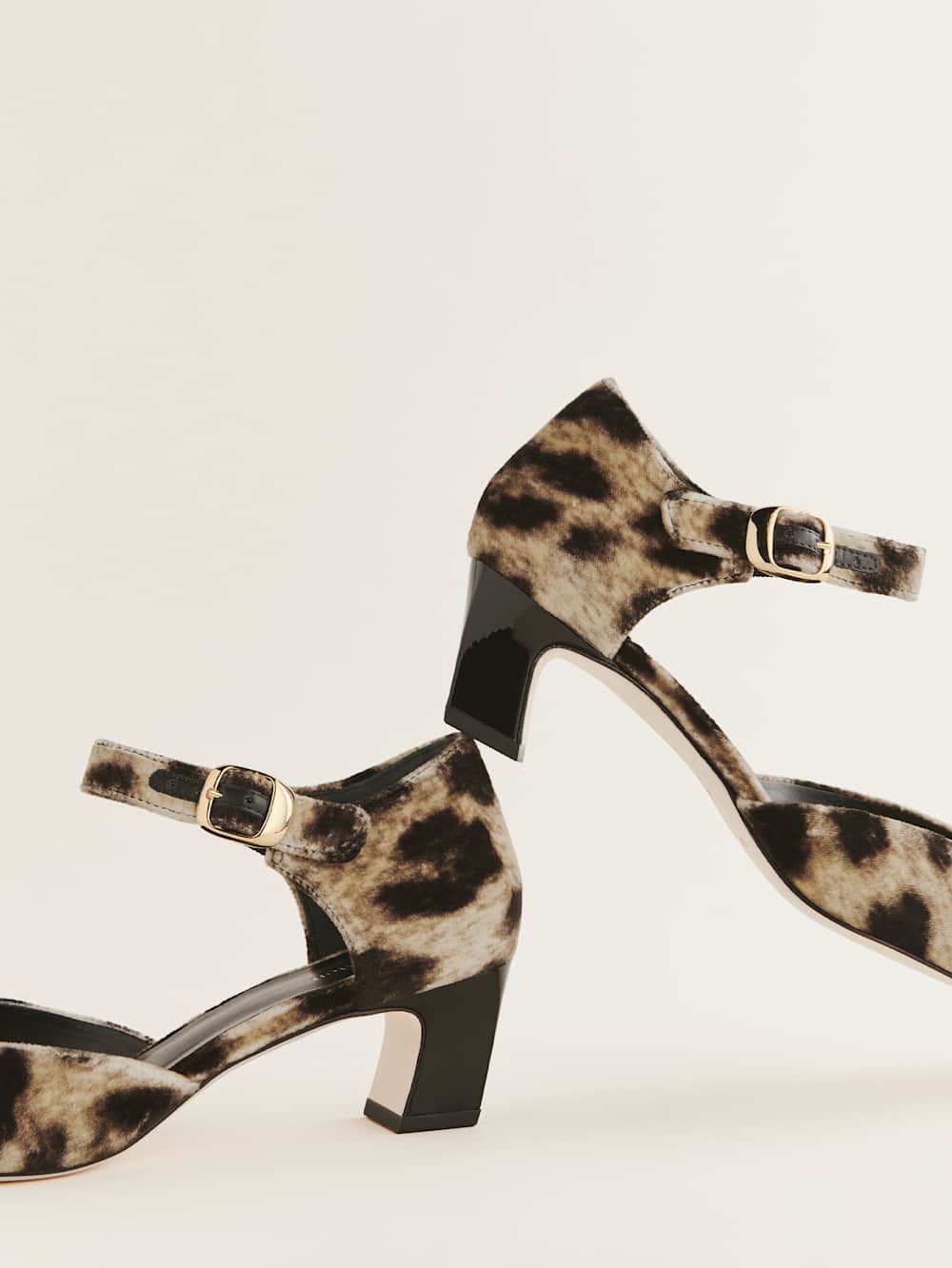 Denise Pump - Leopard Velvet