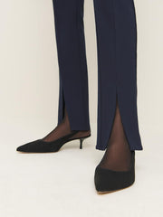 Wrenley Heeled Slingback - Black Suede