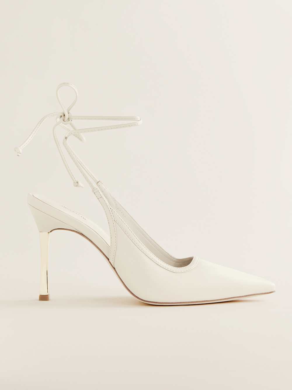 Paris Heeled Pump - Almond Leather