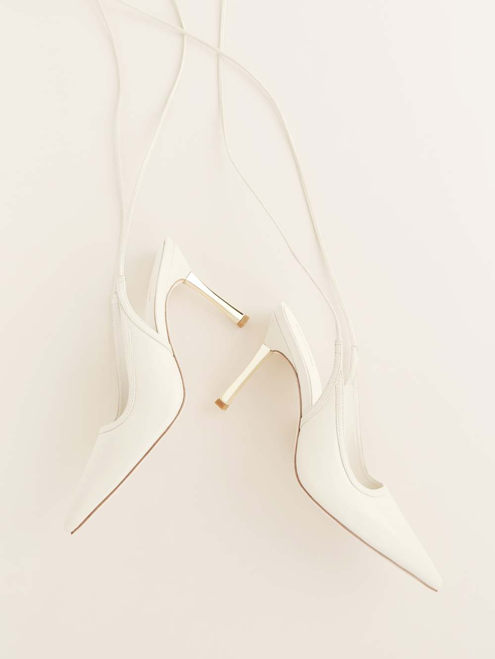 Paris Heeled Pump - Almond Leather