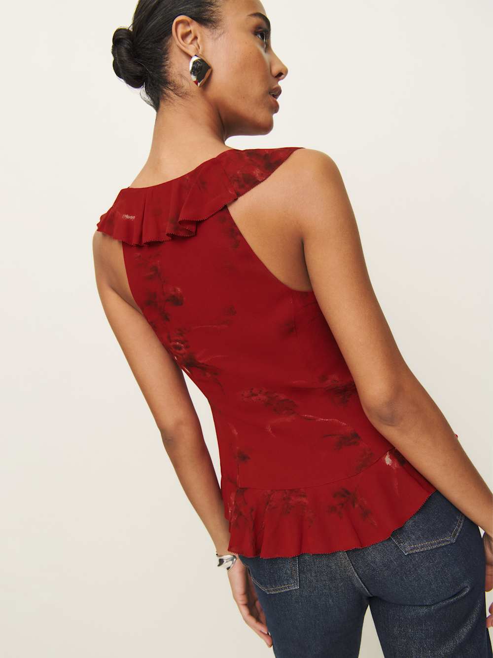 Paulette Top - Vermillion