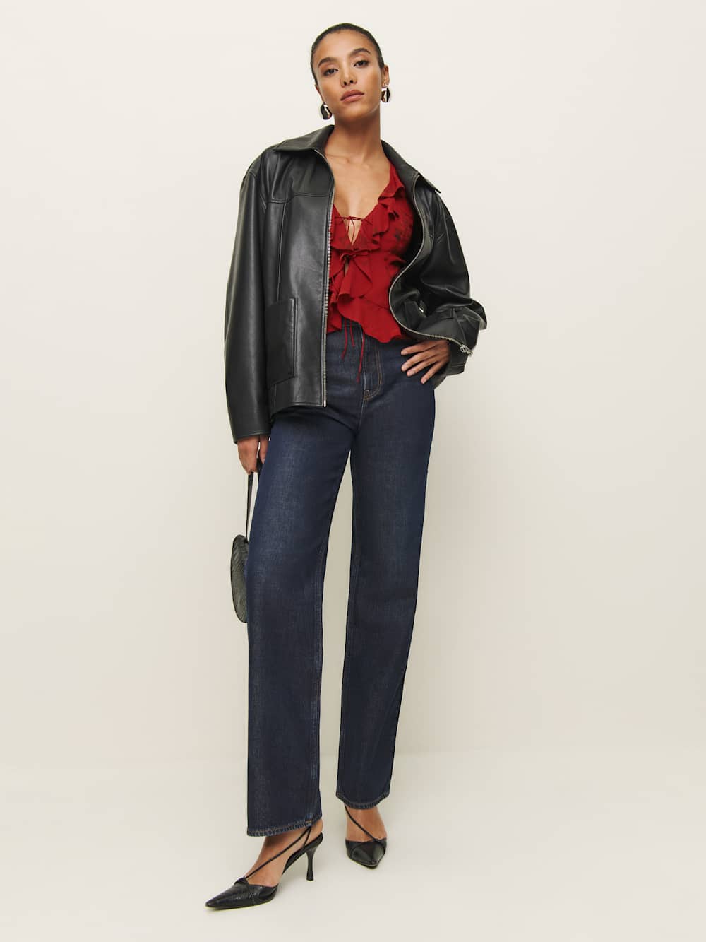 Paulette Top - Vermillion