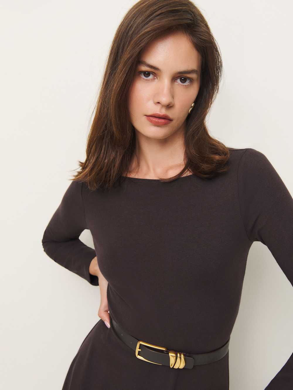 Wiley Knit Dress - Black Currant