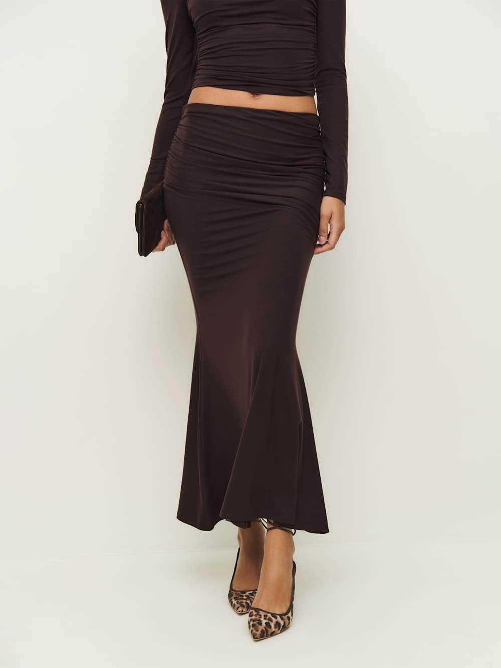 Emi Knit Two Piece - Black Currant