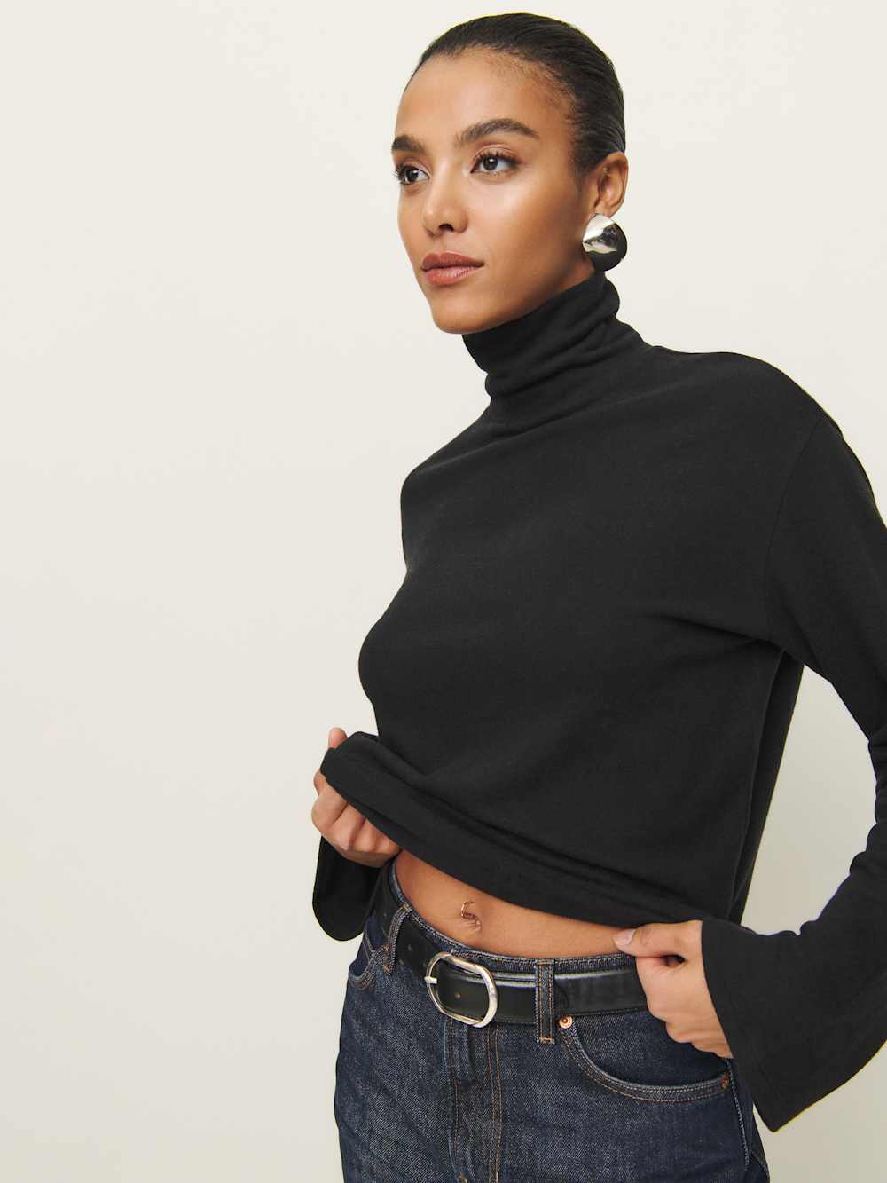 Anya Knit Top - Black