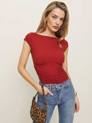 Madelyn Knit Top - Sundried Tomato