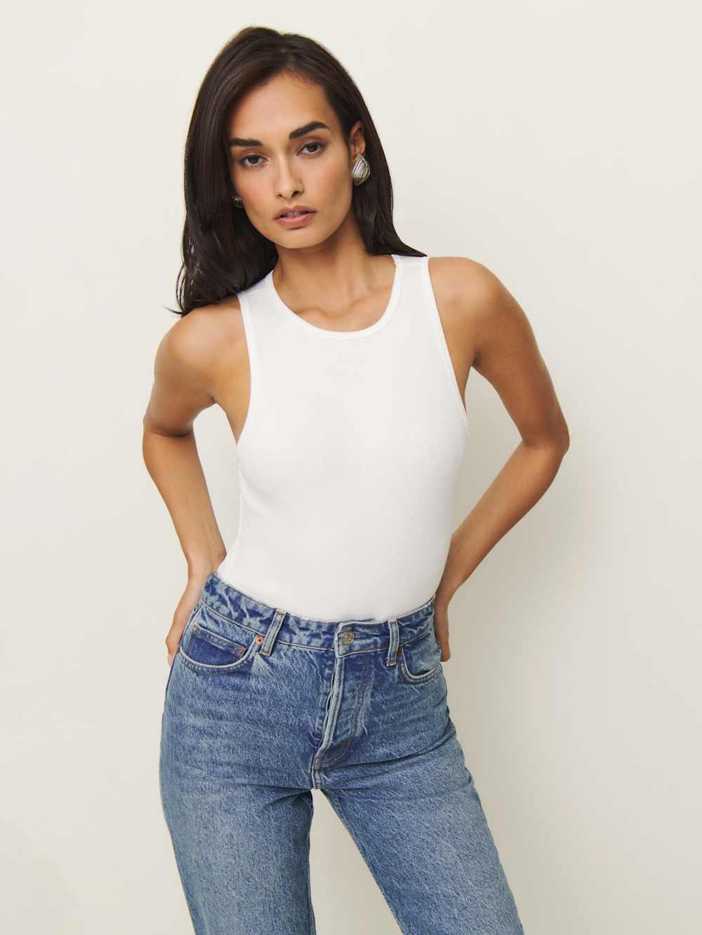 Leni Knit Bodysuit - White