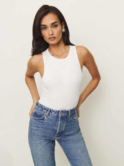 Leni Knit Bodysuit - White