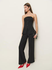 Pears Knit Two Piece - Black