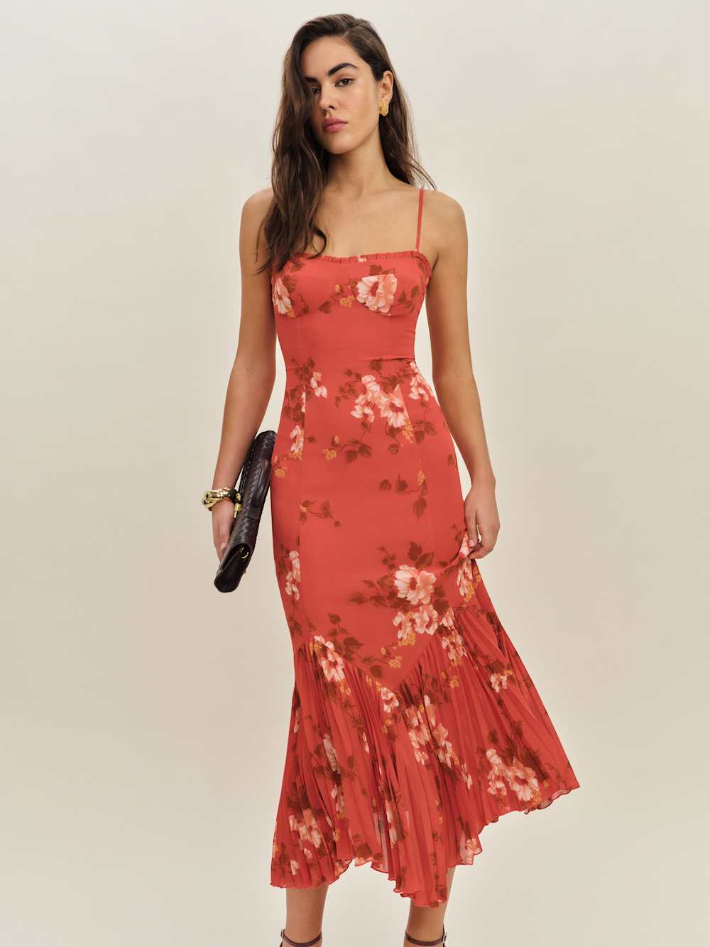 Petites Aiko Dress - Coral Bloom