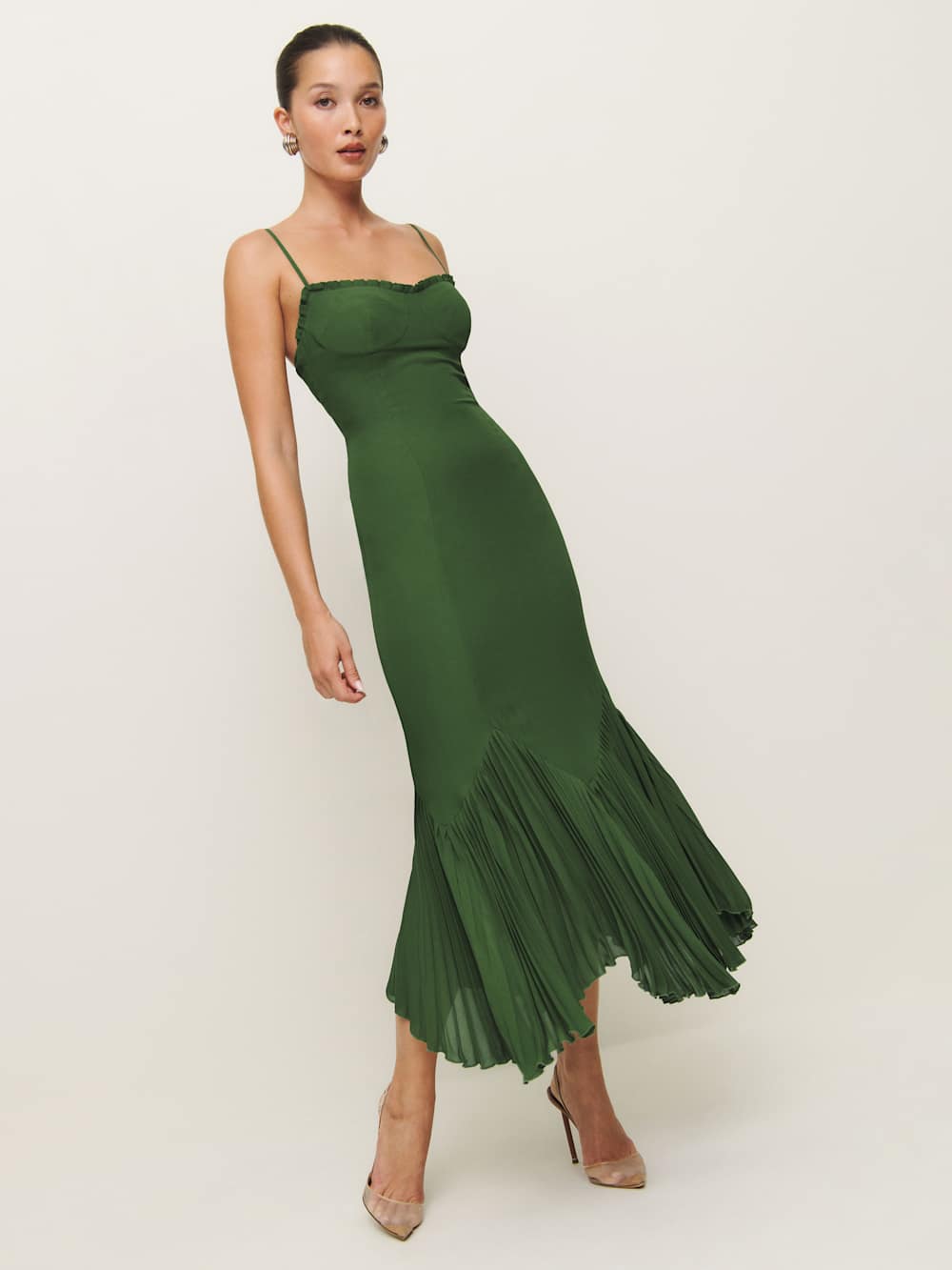 Petites Aiko Dress - Moss