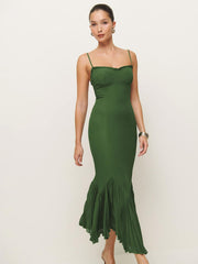 Petites Aiko Dress - Moss