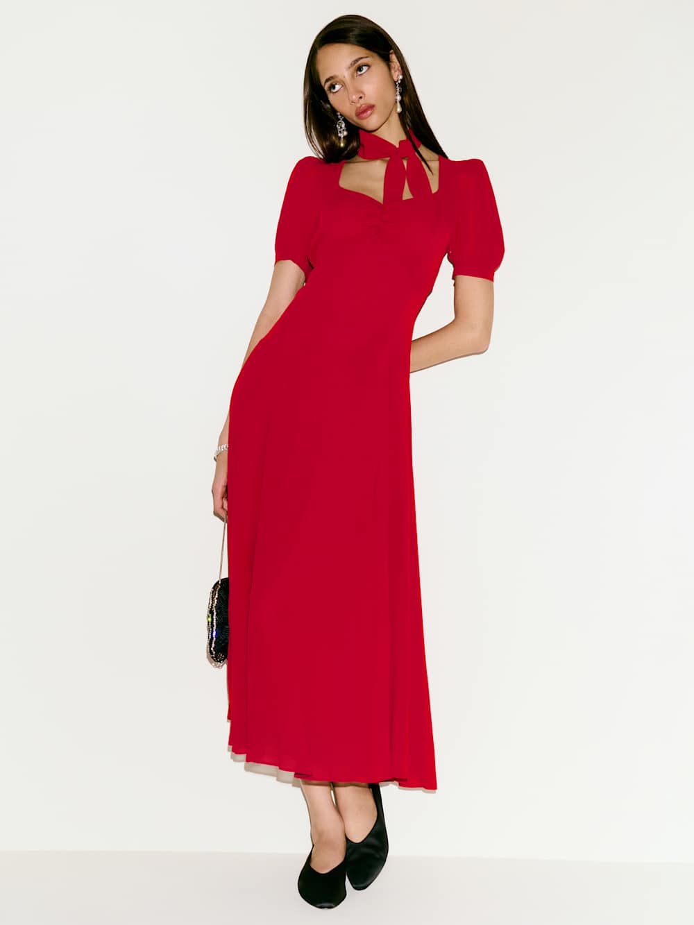 Chrissie Dress - Lipstick