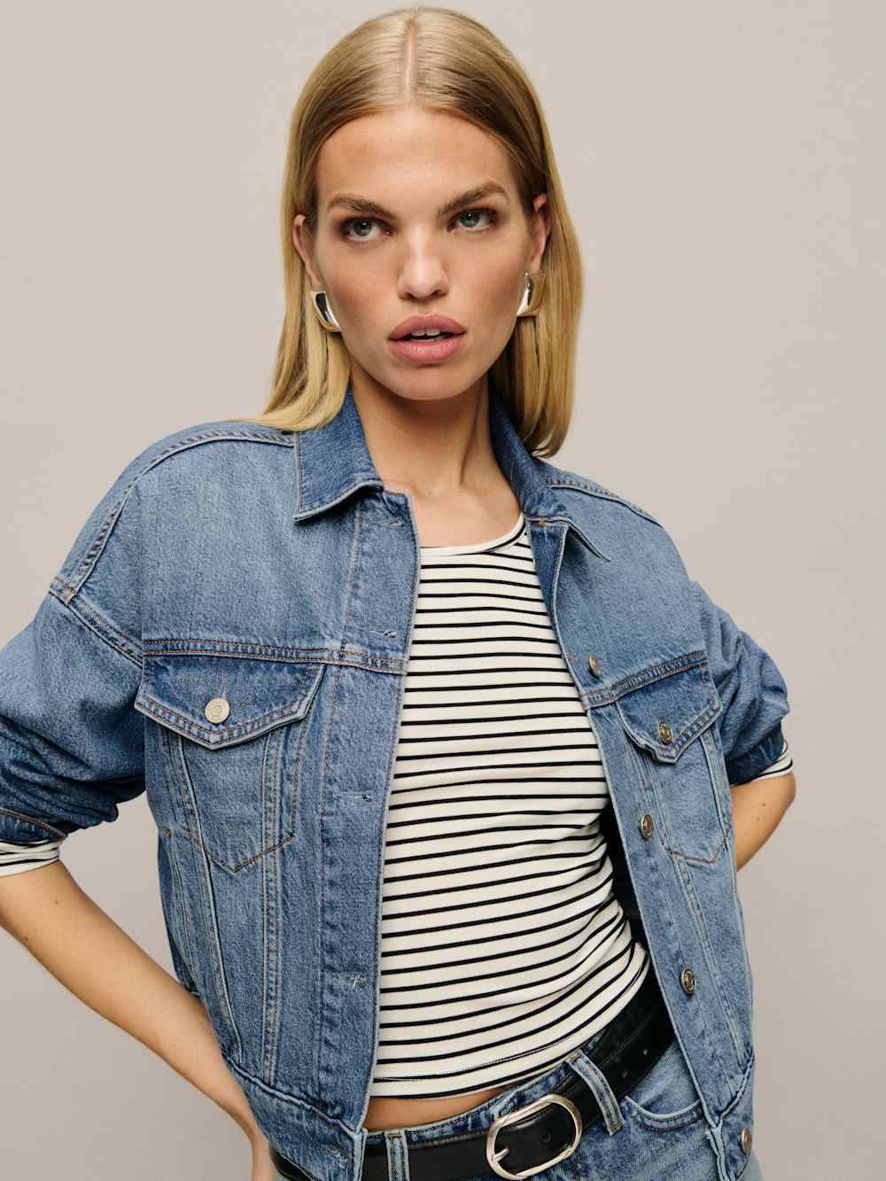 Rhodes Lived-in Denim Jacket - Nosara