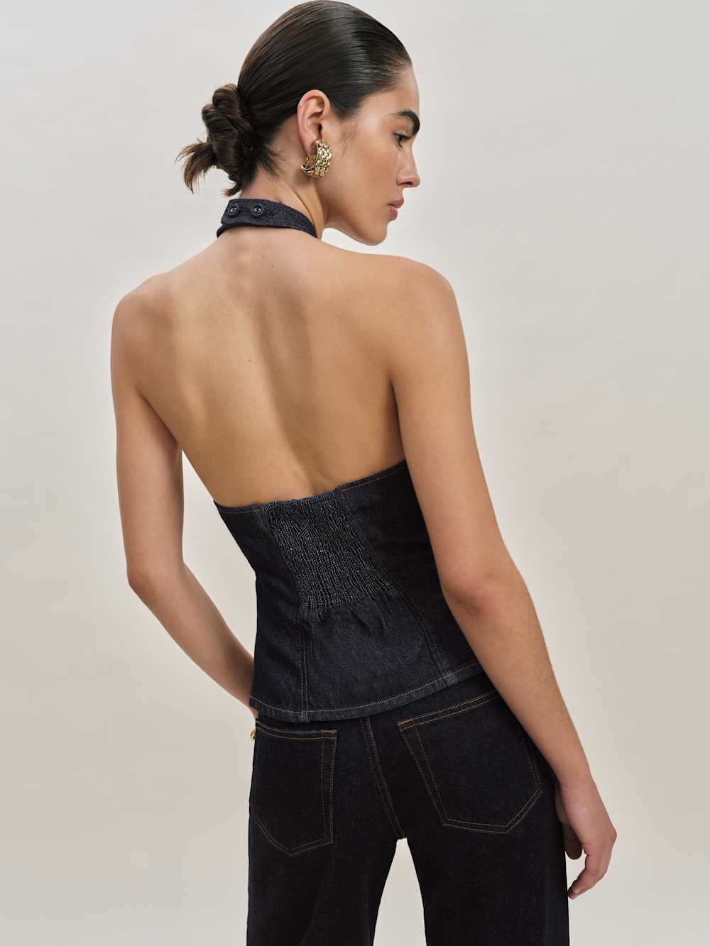 Tate Denim Top - Volio