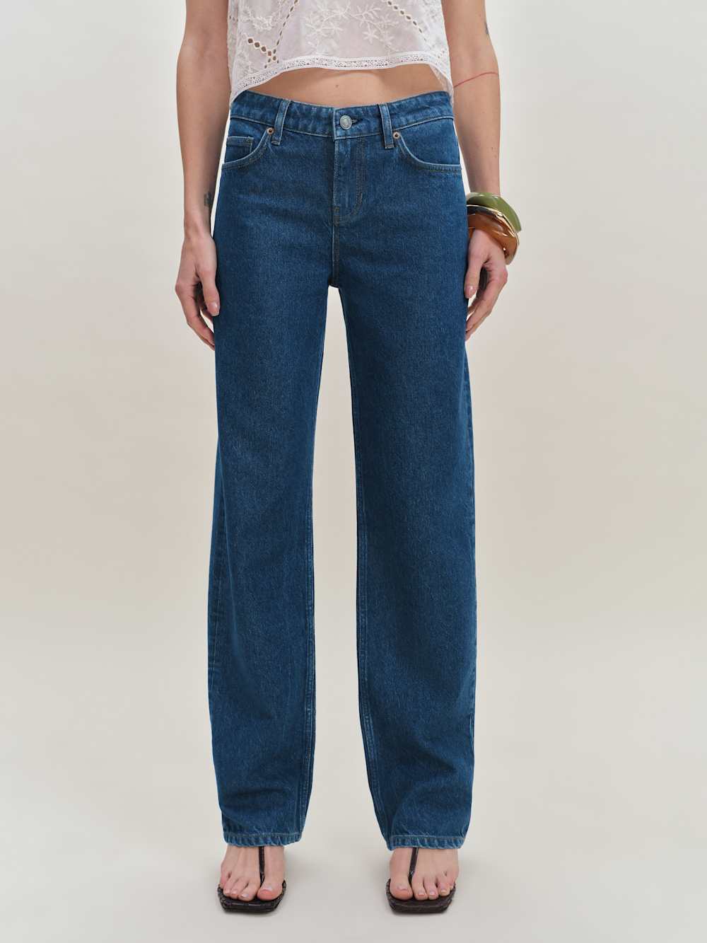 Charlee Low Rise Straight Leg Jeans - Cleary