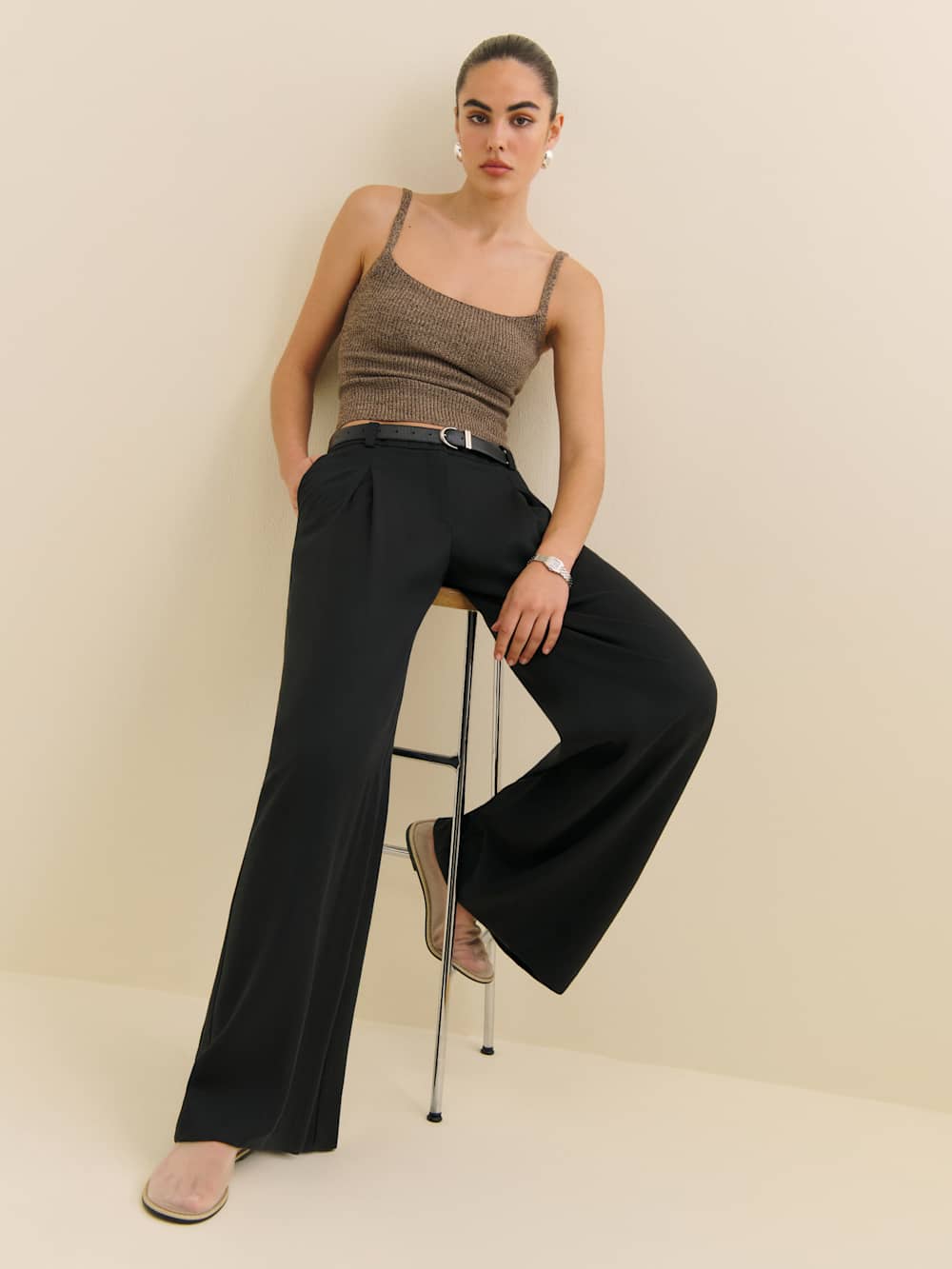 Hugo Low Rise Pant - Black