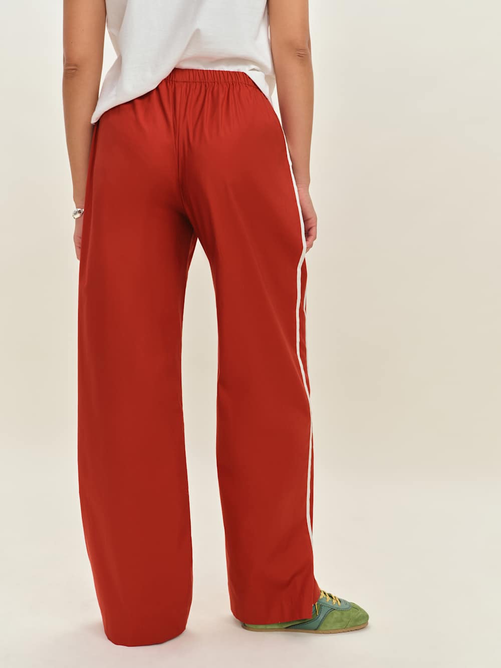 Julien Poplin Pant - Sundried Tomato