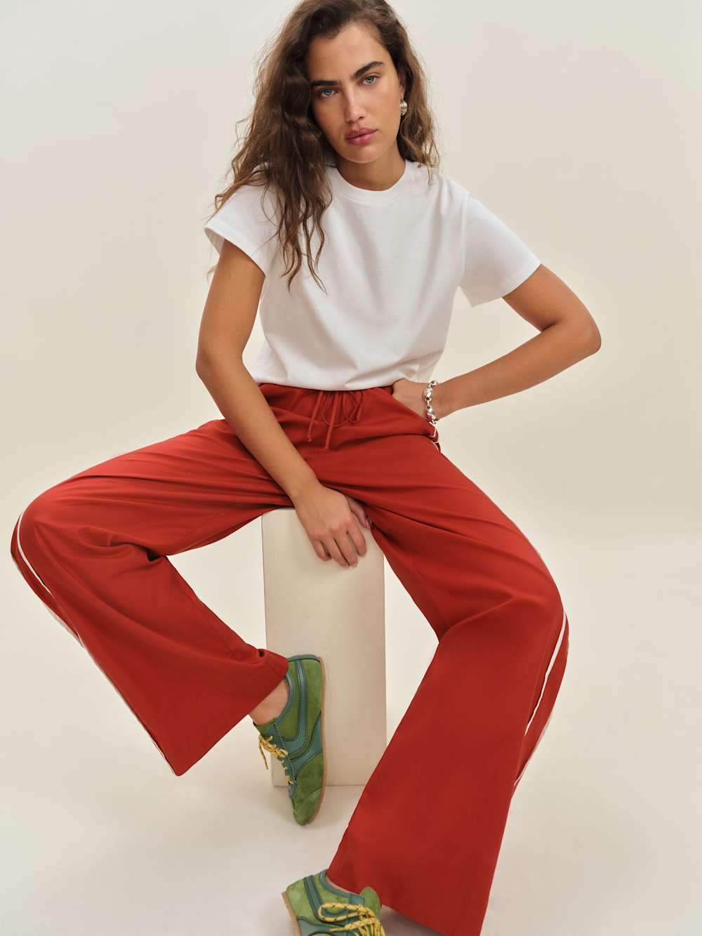 Julien Poplin Pant - Sundried Tomato