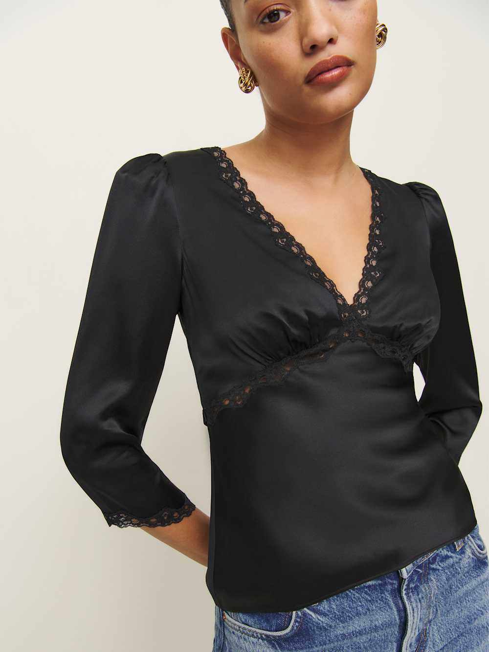 Ellery Silk Top - Black