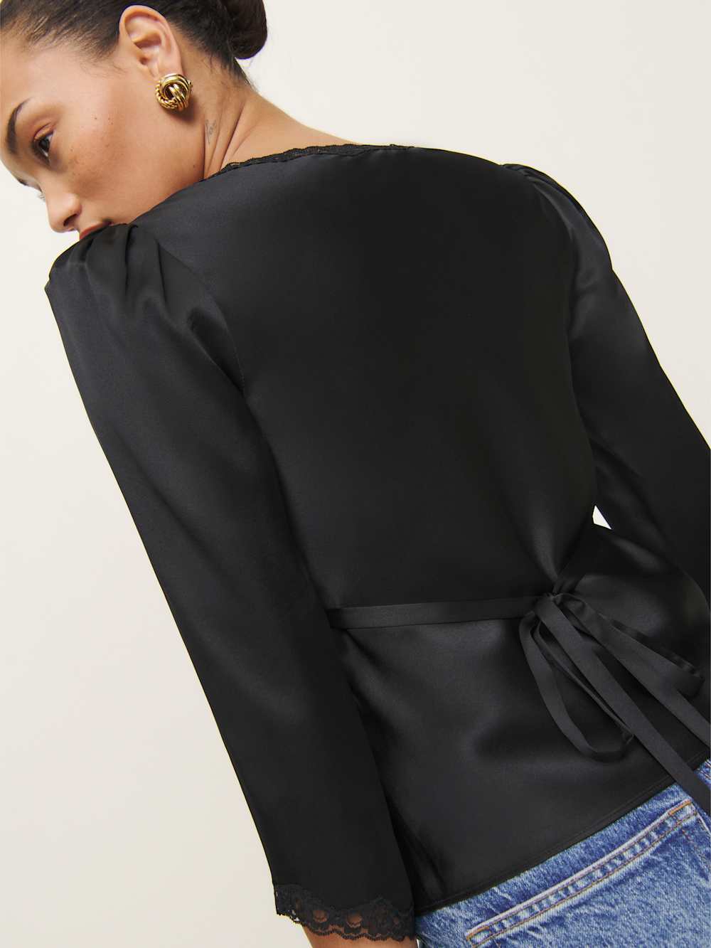 Ellery Silk Top - Black