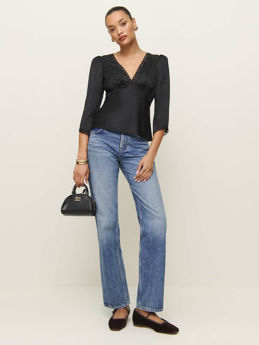 Ellery Silk Top - Black