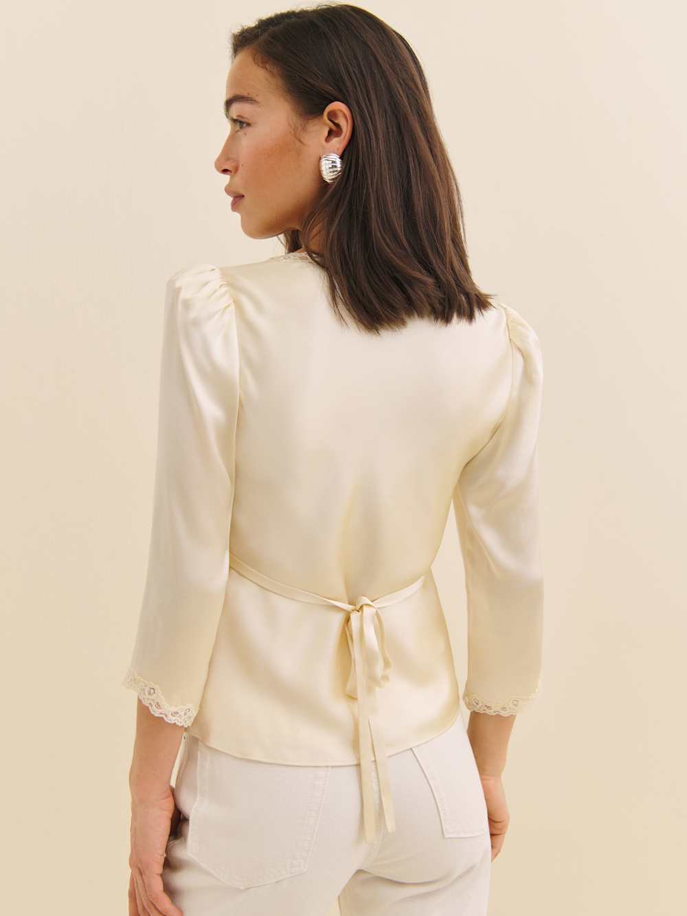 Ellery Silk Top - Sugar