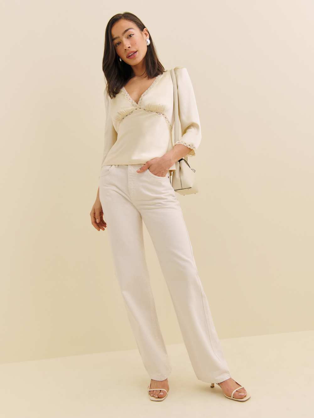 Ellery Silk Top - Sugar