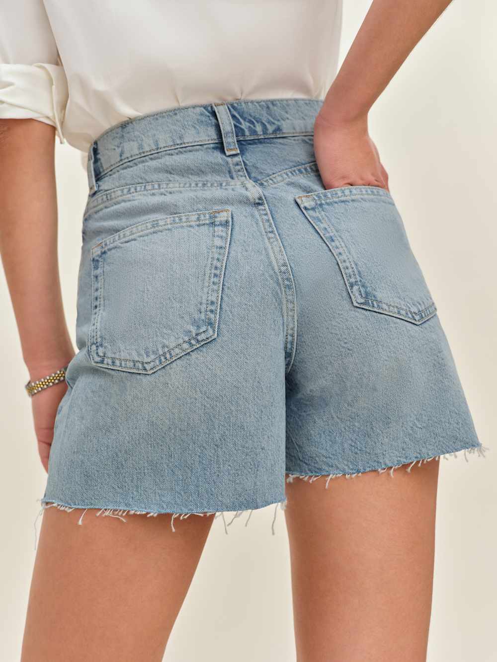 Saige High Rise 4” Jean Shorts - Burnett