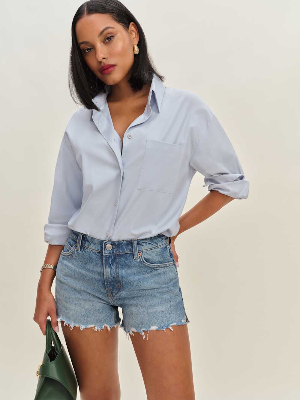 Sutton Low Rise 2.5” Slouchy Jean Shorts - Colorado