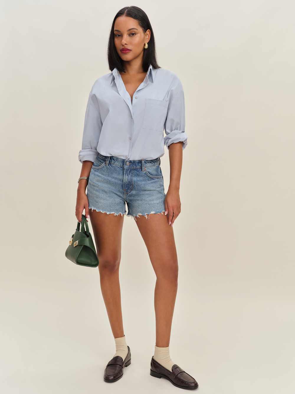 Sutton Low Rise 2.5” Slouchy Jean Shorts - Colorado