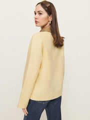 Lila Linen Jacket - Parmesan