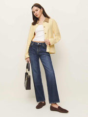 Lila Linen Jacket - Parmesan