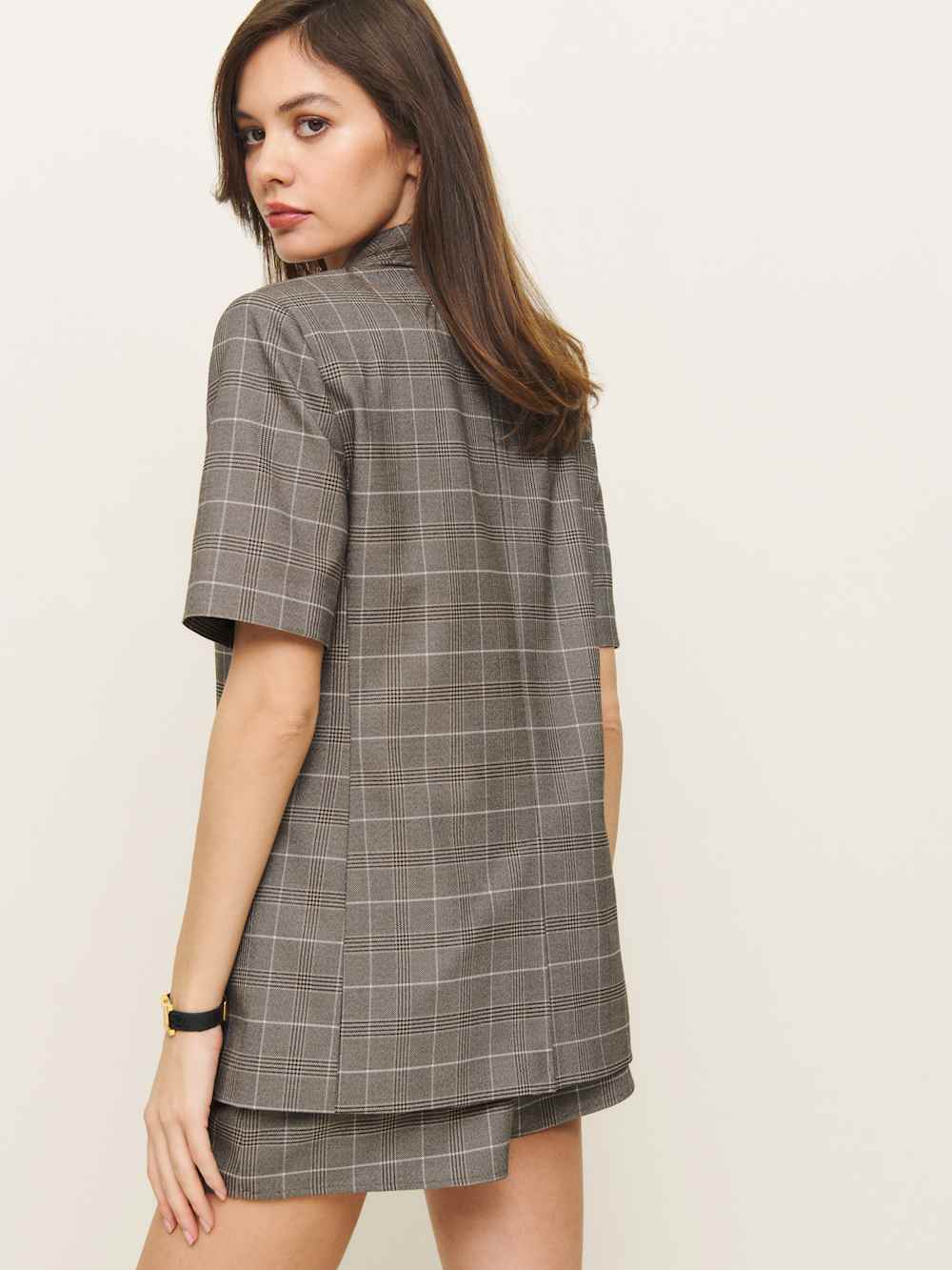 Wren Blazer - Brown Plaid