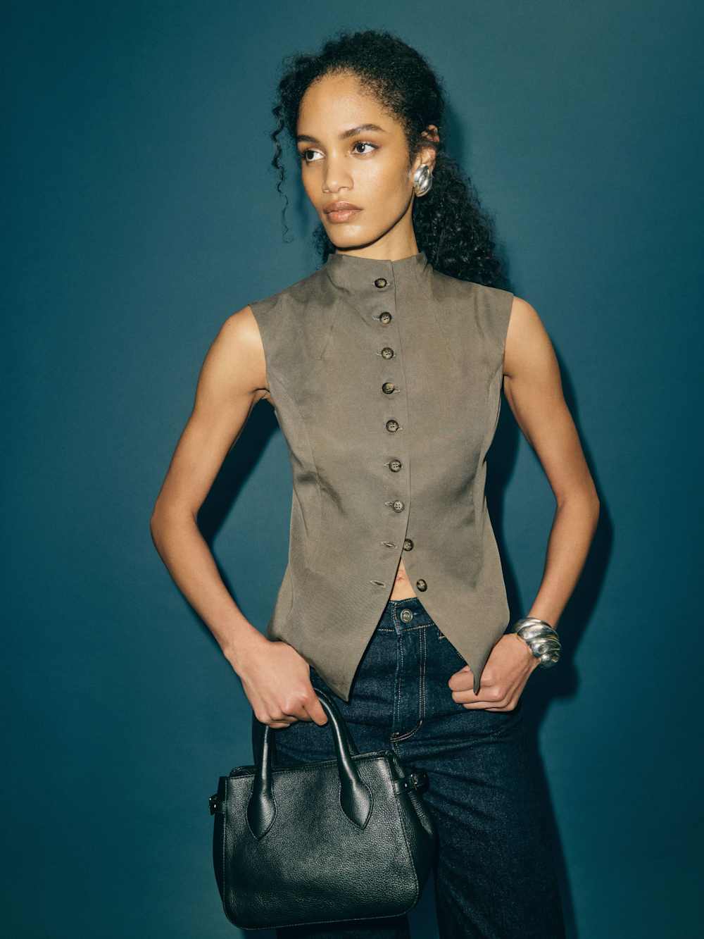 Lottie Vest - Poppyseed