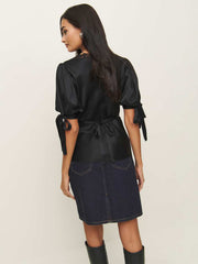 Dolly Silk Top - Black