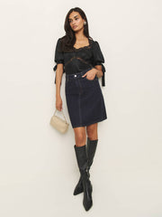 Dolly Silk Top - Black
