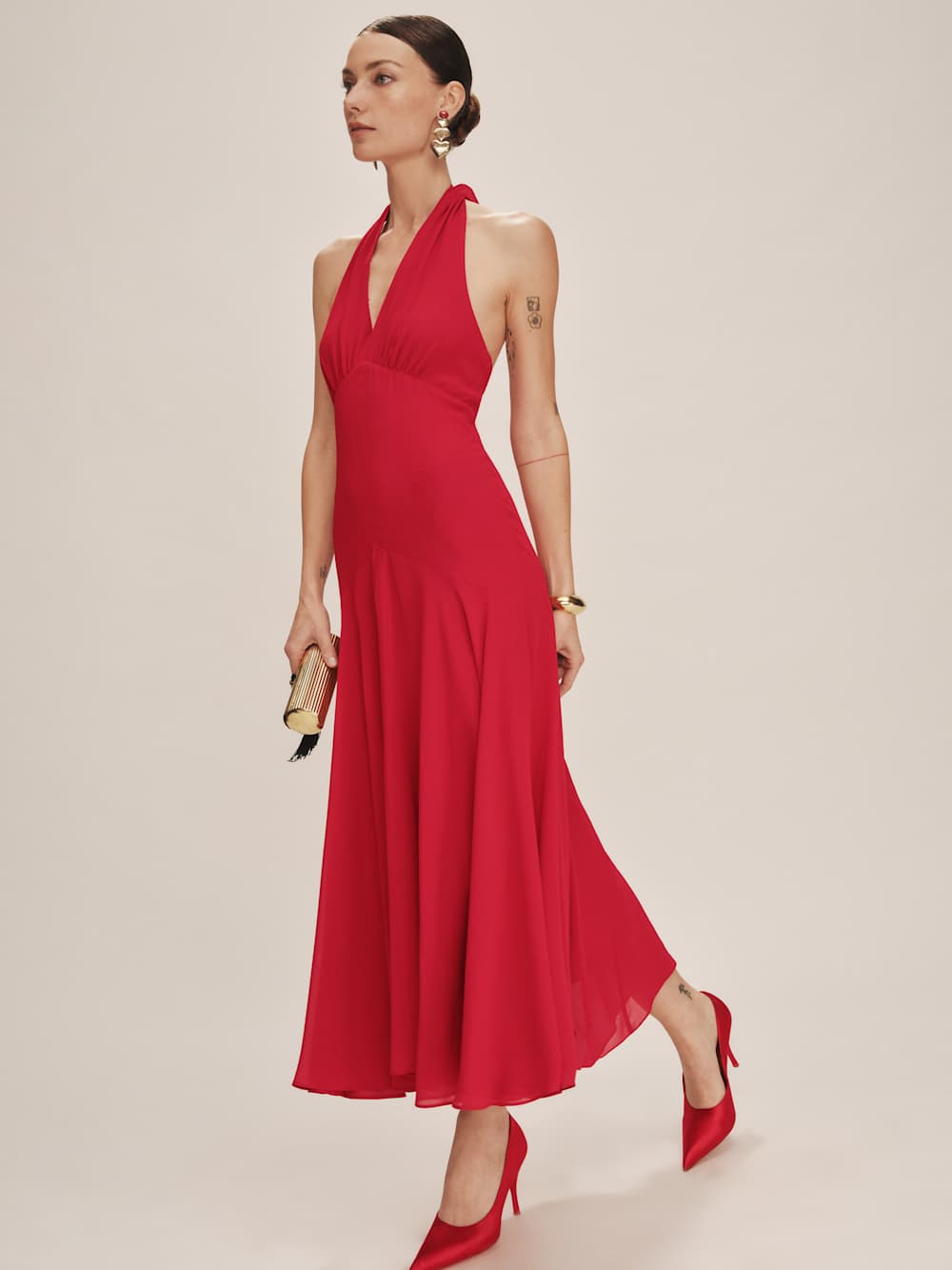 Briony Dress - Lipstick
