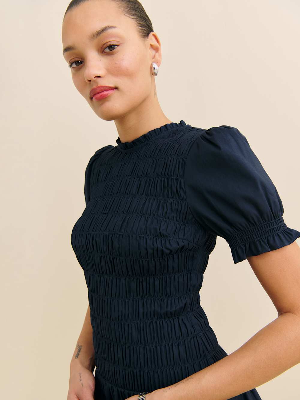 Leannah Dress - Navy