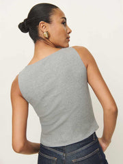 Hudson Knit Top - Heather Grey