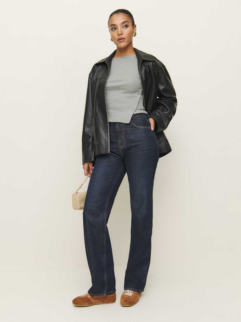 Hudson Knit Top - Heather Grey