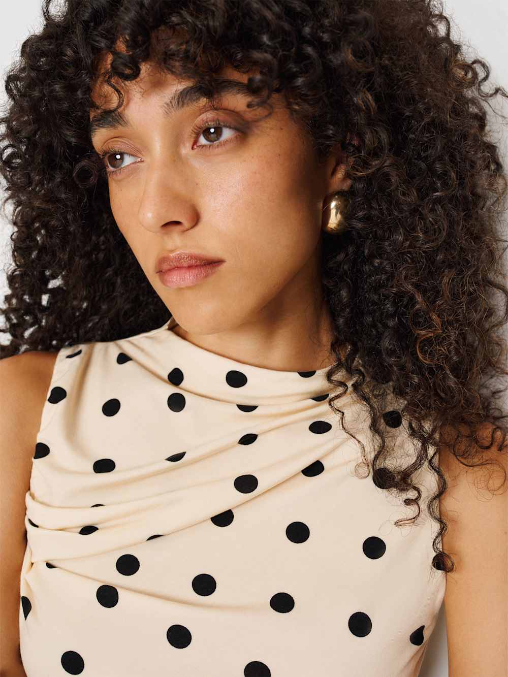 Marlo Knit Top - Sundae Dot