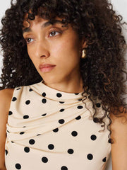 Marlo Knit Top - Sundae Dot